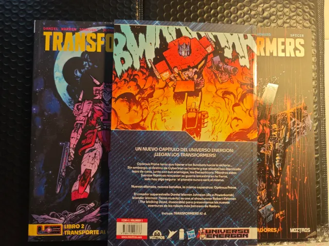 Cómic Transformers 1, 2 y 3 Robots in disguise