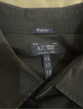 Camisa Armani Jeans Negra