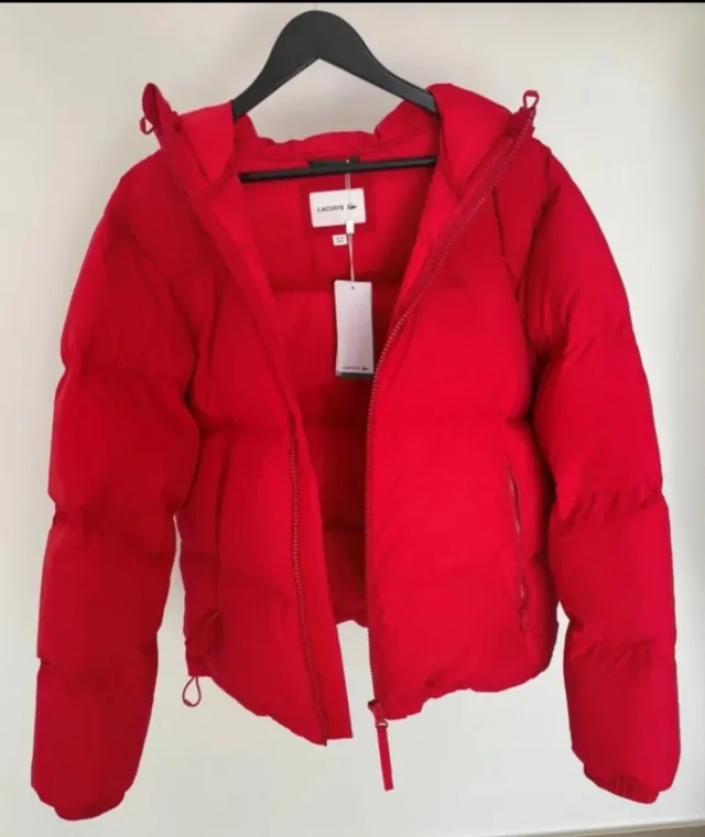 Plumas Lacoste Roja Talla 34 Mujer/Unisex Nuevo