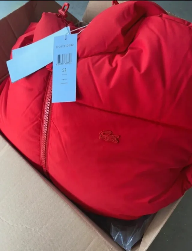 Plumas Lacoste Roja Talla 34 Mujer/Unisex Nuevo