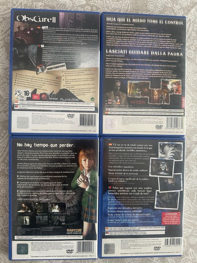 4 Juegos Ps2 Terror