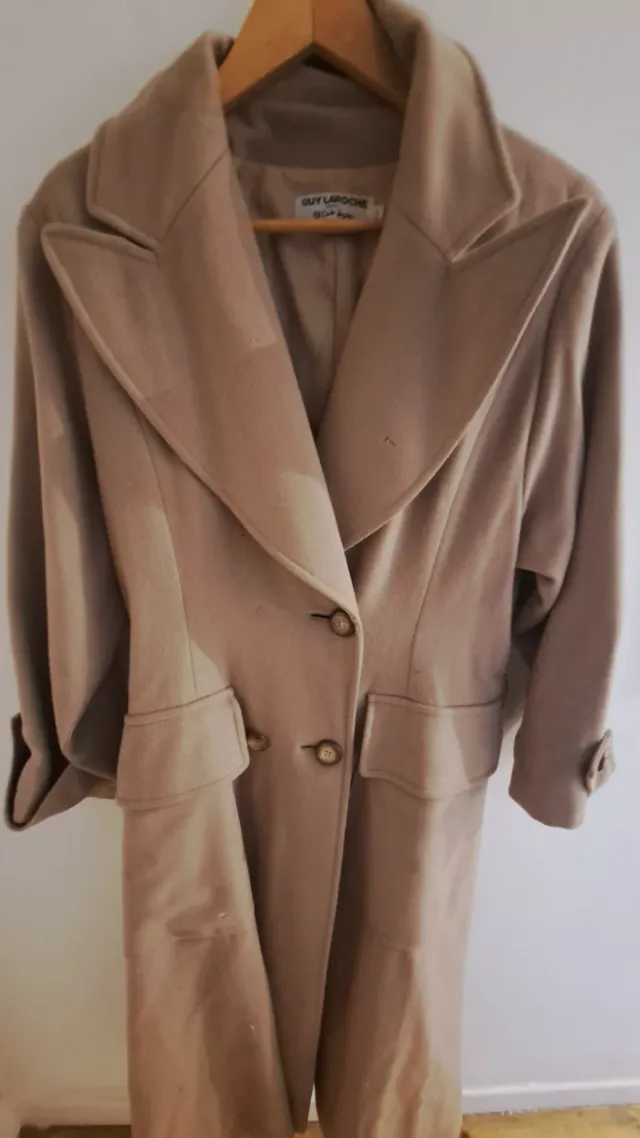 Abrigo Lana Beige Mujer Guy Laroche