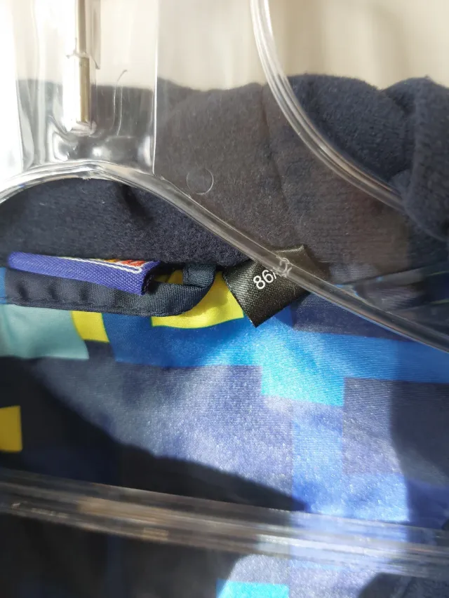 Conjunto esquí niño azul y amarillo