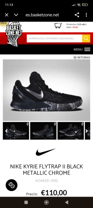 Nike Kyrie Flytrap II Black Metallic Chrome