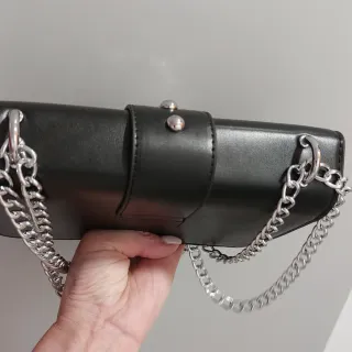 Borsetta Pinko nera con uccellini