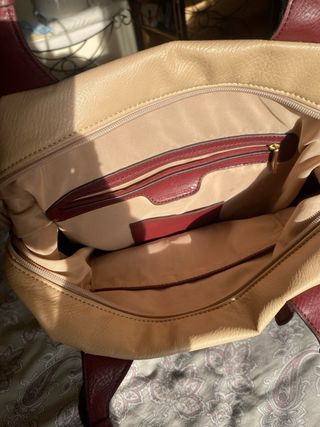 Bolso Victorio & Lucchino Beige y Marrón