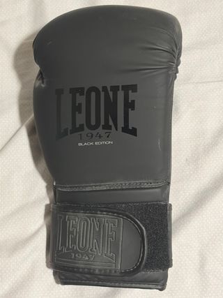 Guantes Boxeo Leone 14oz Negro.
