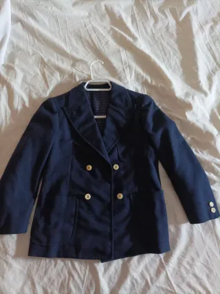 Americana niño azul.