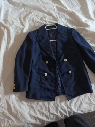 Americana niño azul.