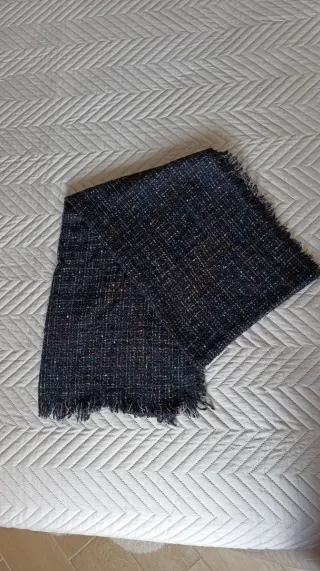 Sciarpa donna nera oversize