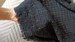 Sciarpa donna nera oversize