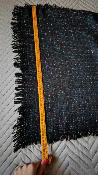 Sciarpa donna nera oversize