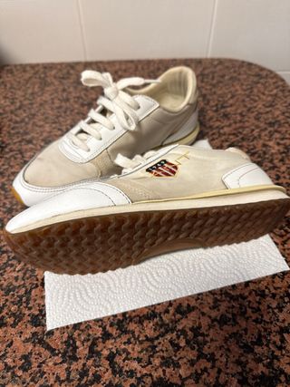 Zapatillas GANT Mujer Beige y Blancas