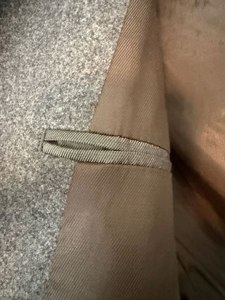 Abrigo Lana Gris Mango