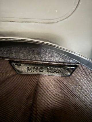 Abrigo Lana Gris Mango