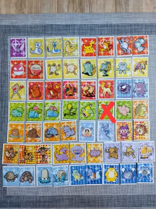 Lote Cromos Pokemon Merlin 1999