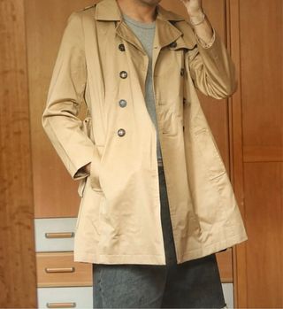 Gabardina Beige Marrón