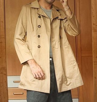 Gabardina Beige Marrón