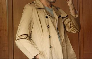 Gabardina Beige Marrón