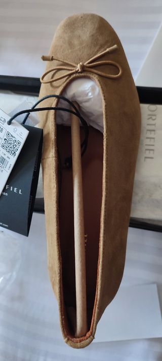 Bailarinas ante marrón Talla 38 CORTEFIEL