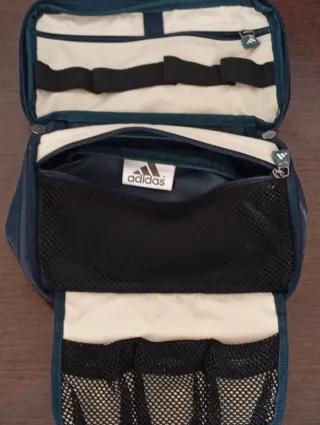Neceser Adidas Original Azul y Blanco