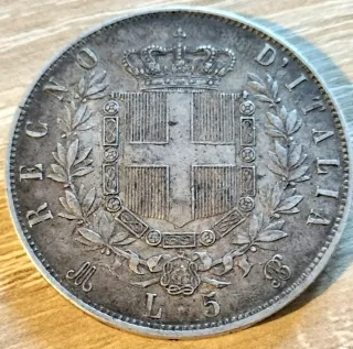 5 Lire 1871 M - Moneta d'Italia