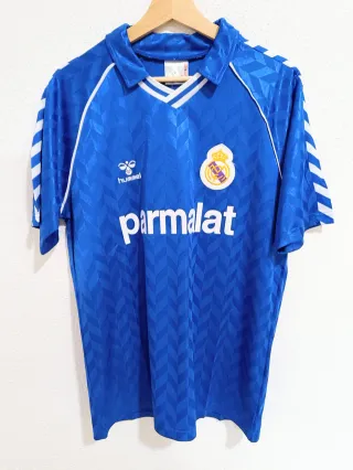 Camiseta Juanito 7 Azul futbol retro vintage T.XL