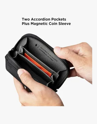 Monedero Alpaka Hub Zip Pocket Negro