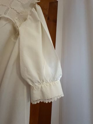 Camisón Blanco Hecho a Mano Años 50