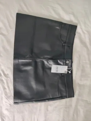 Falda Mango Negra Talla M