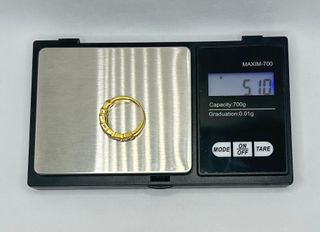 Anillo de oro de 18k circonitas, 5.1 g, T-16.