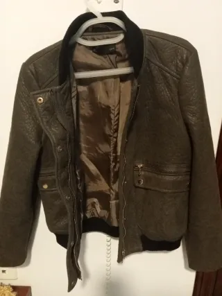 Chaqueta Bomber Mujer verde