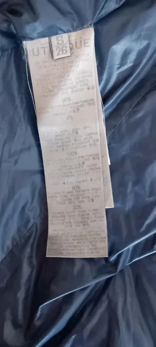 Cazadora plumífero Üterque gris T.S