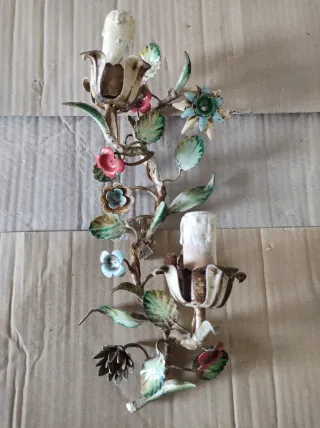 Coppia Applique Vintage Floreale