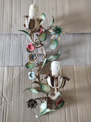 Coppia Applique Vintage Floreale