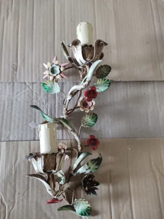 Coppia Applique Vintage Floreale