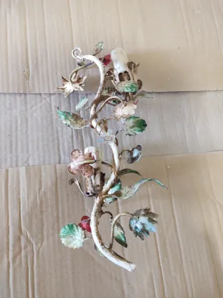 Coppia Applique Vintage Floreale