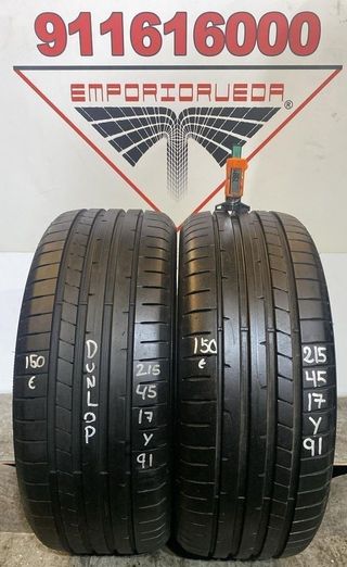 215 45 17 Y DUNLOP RUEDA SEMINUEVA INCREIBLE