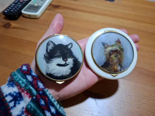 Polvere vintage con motivi animali