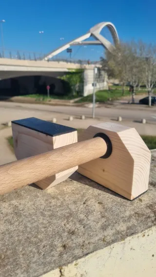 Barras paralelas calistenia madera