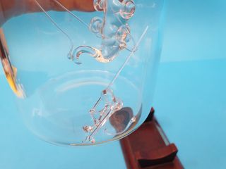 bottiglia con veliero in cristallo. ***DIFETTO***