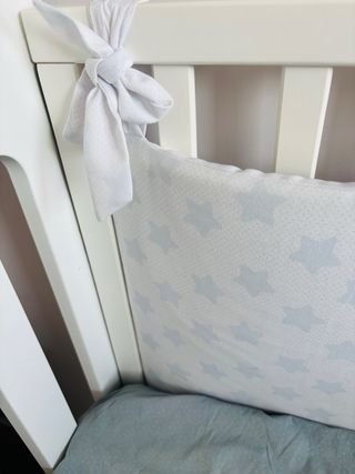 Cunas gemelas TRAMA blancas lacadas