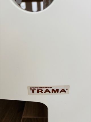 Cunas gemelas TRAMA blancas lacadas