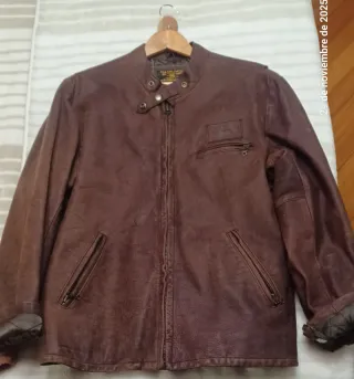 Chaqueta Moto Cuero Polo Ralph Lauren Talla L