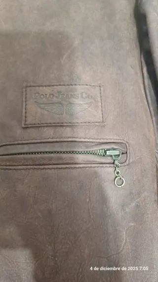 Chaqueta Moto Cuero Polo Ralph Lauren Talla L