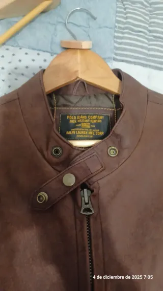 Chaqueta Moto Cuero Polo Ralph Lauren Talla L