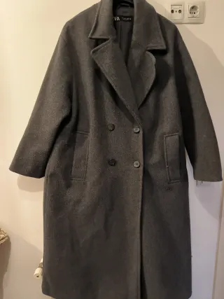 Gabardina Zara Gris Larga
