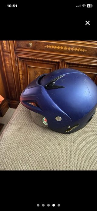 Casco de moto Nitro azul XL
