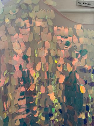 Top lentejuelas Zara multicolor talla S grande