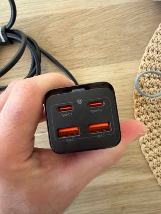 Baseus Cargador USB-C PD GAN III 100W 4 Puertos